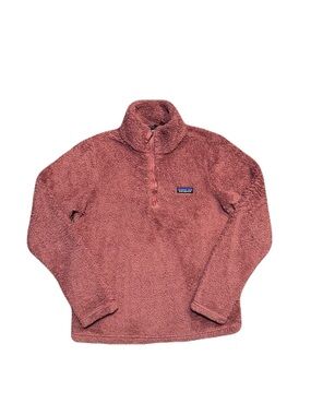 Patagonia Los Gatos Sherpa Fleece Pullover Womens medium High Pile Brown Jacket